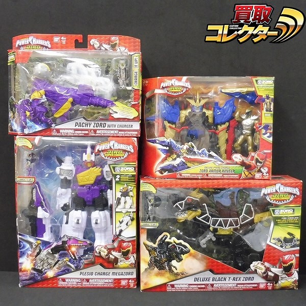 パワーレンジャー ダイノスーパーチャージ ダイノチャージ デラックス ブラック Tレックス ゾード 他