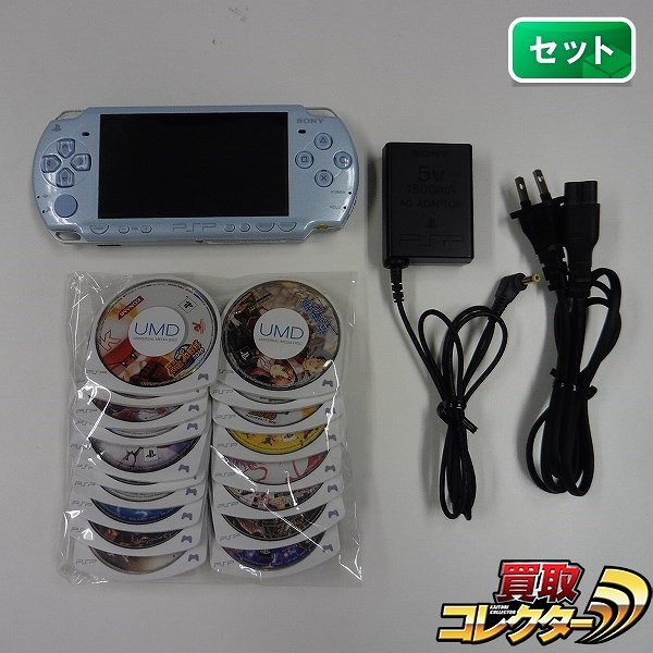 PSP-2000 フェリシア・ブルー ＋ ソフト サイレントヒルゼロ クロヒョウ 龍が如く新章 他