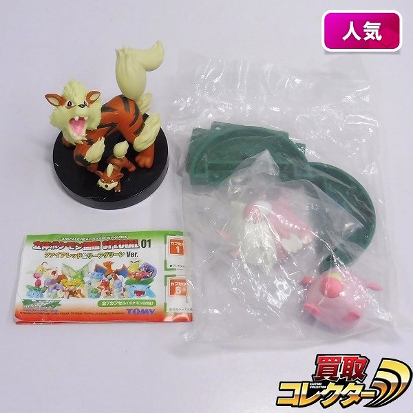 TOMY 1/40 立体ポケモン図鑑 SPECIAL01 ガーディ ウインディ ぜんこくばん 第2集 ラッキー ハピナス