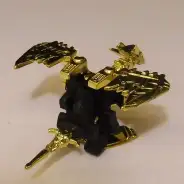 買取】SDガンダム ガン消し 竜機神 レッドガンドラゴン 金メッキ