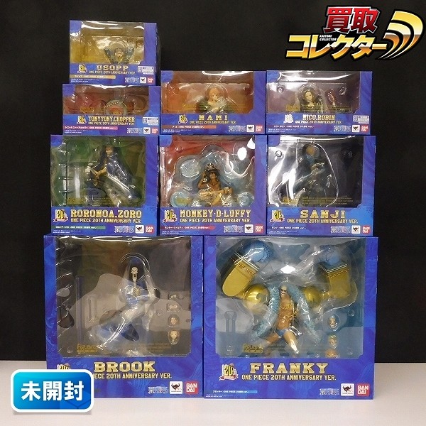 バンダイ Figuarts ZERO ONE PIECE 20周年ver. 麦わらの一味 全9種