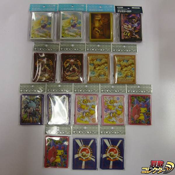 ポケモンカード デッキシールド スリーブ 16パック リーリエ ソルガレオ ルナアーラ ミミッキュ 他