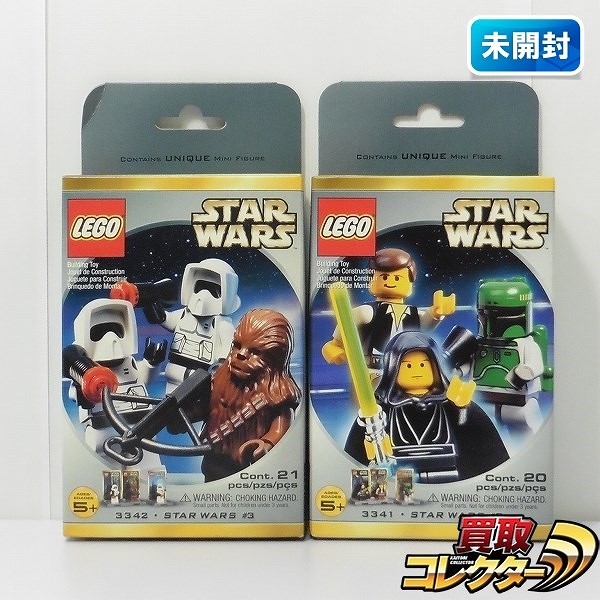 LEGO レゴ STAR WARS 3341 ルーク＆ハン・ソロ＆ボバフェット 3342 チューバッカ＆バイカースカウト