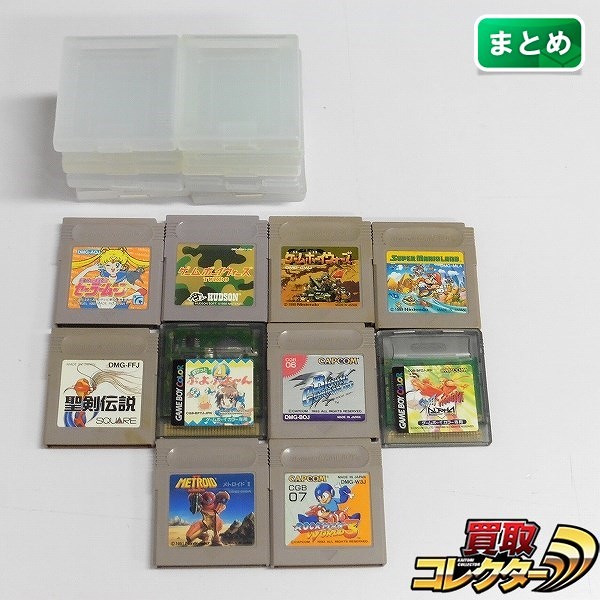 GB GBC ソフト 10点 メトロイドII ロックマン ワールド3 ゲームボーイウォーズTURBO 他