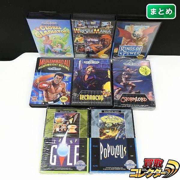 Sega Genesis ソフト 8点 technocop CLOBAL CLADIATORS 他