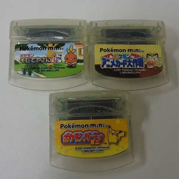 買取】ポケモンミニ + ソフト ポケモンパーティミニ アニメカード再
