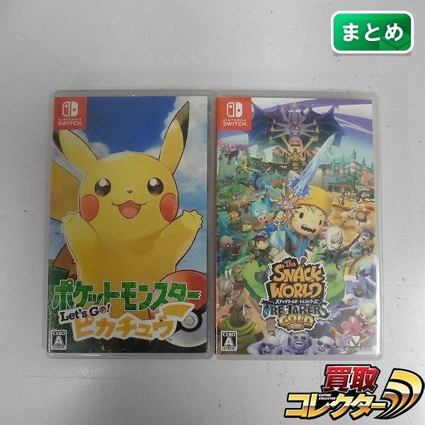 Nintendo Switch ソフト ポケットモンスター Let's Go!ピカチュウ + スナックワールド トレジャラーズ ゴールド