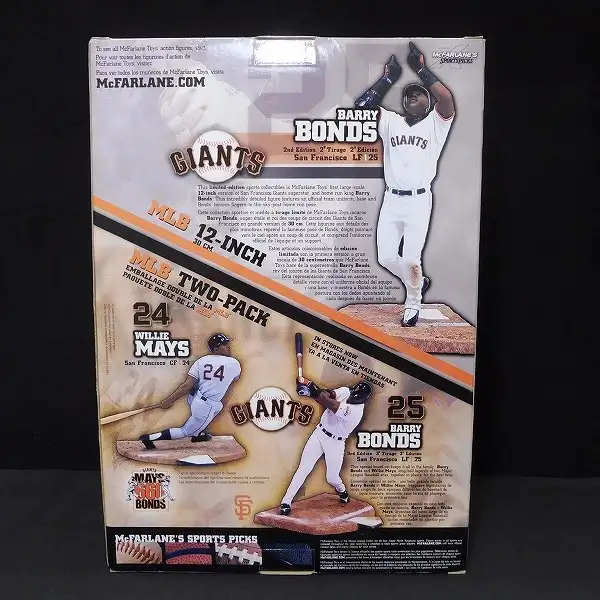 買取】マクファーレントイズ MLB バリーボンズ 12インチ ジャイアンツ