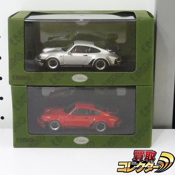 EBBRO 1/43 ポルシェ911 ターボ 1978 シルバー レッド