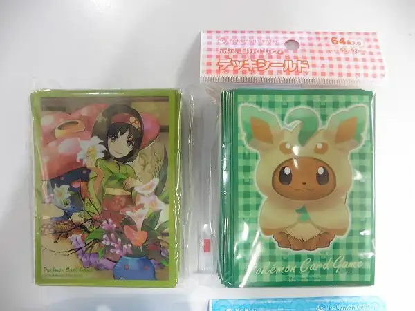 ポケモンカード リーフィア イーブイポンチョシリーズ デッキシールド LF 買取】ポケモンカード デッキシールド エリカ ポンチョを着たイーブイ