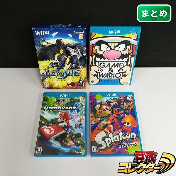 WiiU ソフト ベヨネッタ2 ゲーム＆ワリオ スプラトゥーン マリオカート8