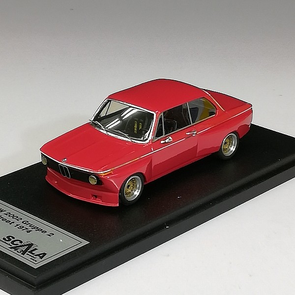 買取】SCALA 1/43 BMW 2002 Gruppe 2 Street 1974 レッド K63