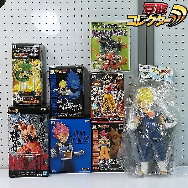 ドラゴンボールZ 劇場版DXFフィギュア 超サイヤ人ゴッド 孫悟空 超サイヤ人 ベジータ MEGAワールドコレクタブルフィギュア 神龍 他