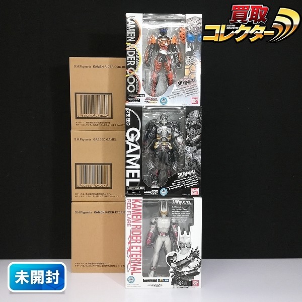 S.H.Figuarts 仮面ライダーエターナル レッドフレア 仮面ライダーオーズ ブラカワニコンボ 他