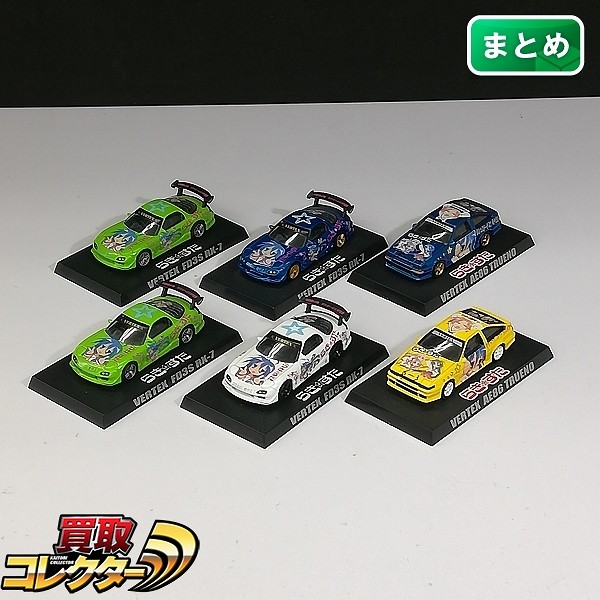 アオシマ 1/64 らき☆すた 痛車ミニカーコレクション VERTEX AE86 TRUENO FD3S RX-7