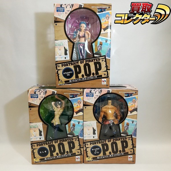 メガハウス ONE PIECE P.O.P たしぎ ネフェルタリ・ビビ ポートガス・D・エース