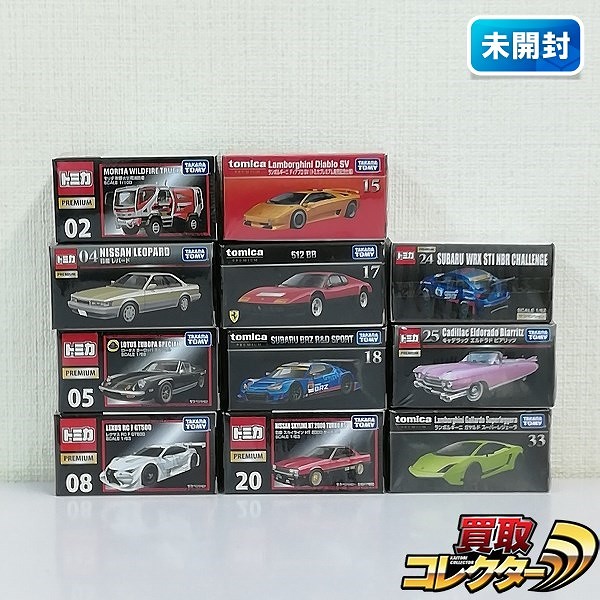 トミカプレミアム 日産 レパード フェラーリ 512 BB ランボルギーニディアブロSV(トミカプレミアム発売記念仕様) 他