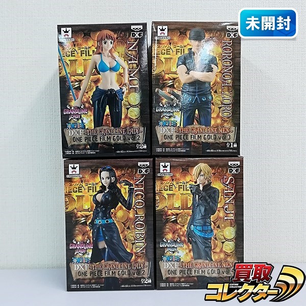 ワンピース DXF THE GRANDLINE MEN FILM GOLD ゾロ サンジ THE GRANDLINE LADY FILM GOLD ナミ ロビン