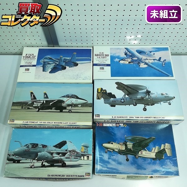 ハセガワ 1/72 EA-6B プラウラー USS キティホーク E-2C ホークアイ 2000 U.S. ネイビー 他