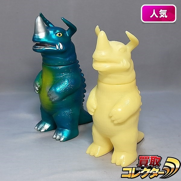 U.S.TOYS シャンプーボトルタイプ ソフビ ネロンガ 2種 青緑 未塗装 / ウルトラマン