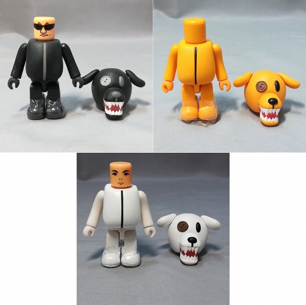 買取】メディコムトイ KUBRICK 100% the pillows バスター君 3体 白 黒