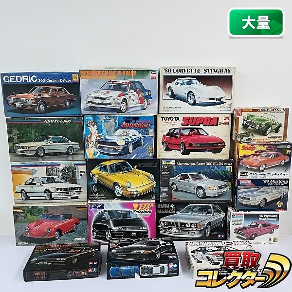 フジミ 1/24 BMW M635CSi タミヤ 1/24 アウディ クアットロ ラリー モノグラム 1/24 '70 プリムス ロードランナー 他