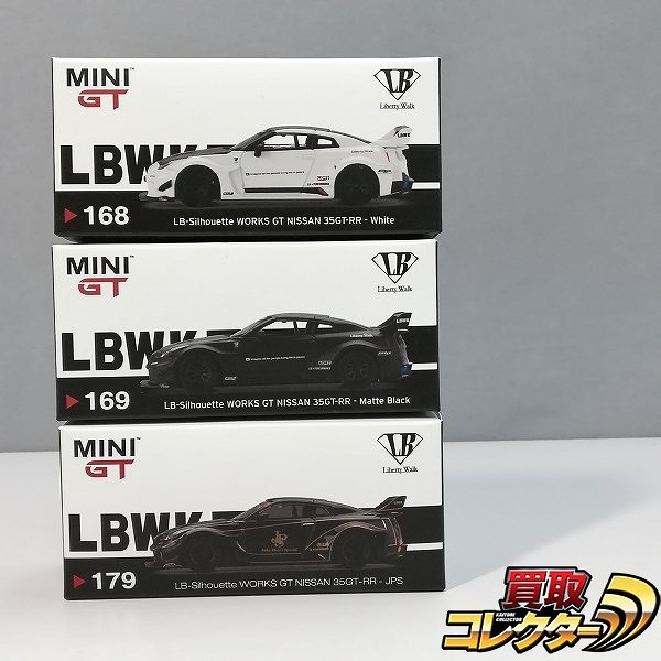 TSM MODEL MINIGT 1/64 LB-Silhouette works 日産 35GT-RR 右ハンドル マットブラック 他