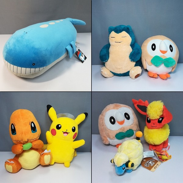 買取】ポケモン ぬいぐるみ ポケモンセンター ホエルオー 等身大 モクロー pokemon fit メリープ 他 | ポケモン キャラクター |  実績価格【買取コレクター】