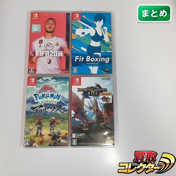 Nintendo Switch ソフト モンスターハンターライズ+サンブレイク セット フィットボクシング FIFA20 LEGACY EDITION 他