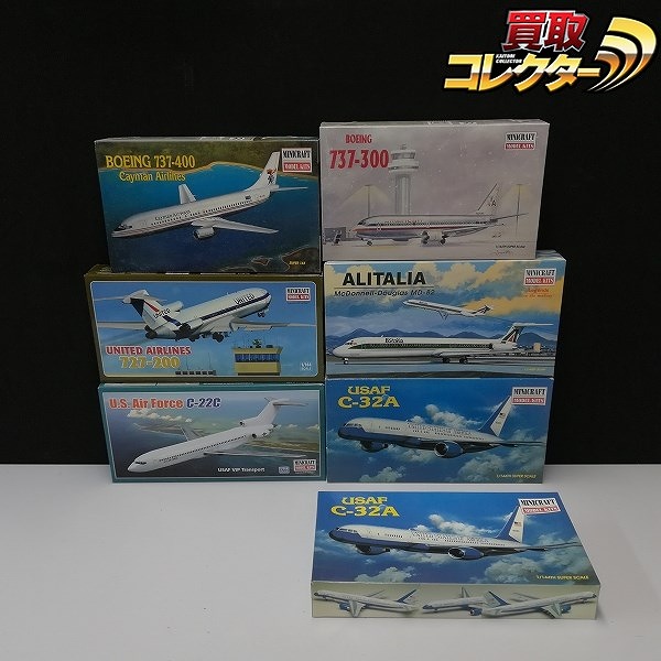 ミニクラフト 1/144 アリタリア航空 マクドネルダグラス MD-82 ユナイテッド航空 ボーイング 727-200 他