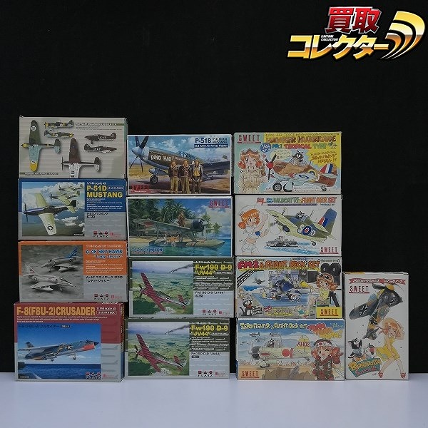 SWEET 1/144 ホーカーハリケーンMK1 二式水戦 ショートランド PLATZ 1/144 F-8(F8U-2) クルセイダー他