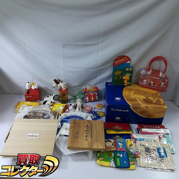 PEANUTS グッズ ゲーベル チャーリー・ブラウン&スヌーピー 置物 SNOOPY in 銀座 絵皿 他