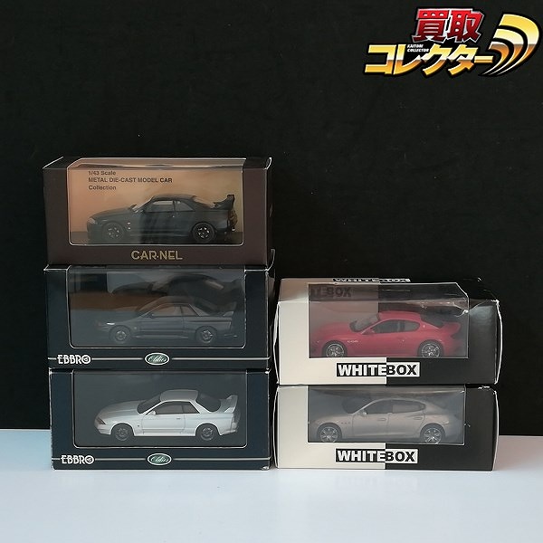 EBBRO 1/43 ニッサン スカイライン GT-R R32 1990 WHITE BOX 1/43 マセラティ クアトロポルテ GTS グランツーリスモ MC ストラダーレ 他