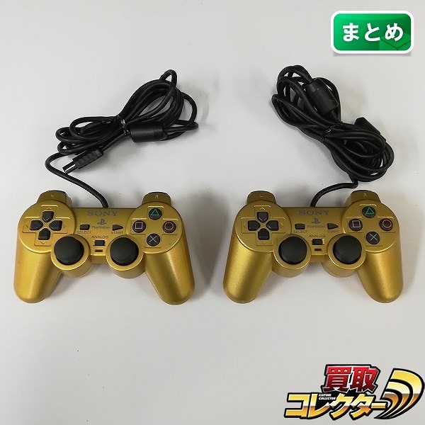 PlayStation2 コントローラー DUALSHOCK 2 百式ゴールド ×2
