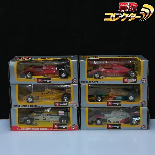 ブラーゴ 1/24 マクラーレン MP4/2 ターボ フェラーリ 641/2 ロータス ホンダ ターボ 他
