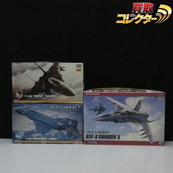 ハセガワ 1/72 エースコンバット F-14A トムキャット ラーズグリーズ機 スカイズアンノウン F-4E ファントムII メビウス1 他