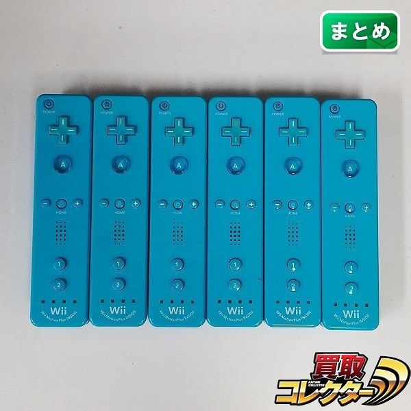 ニンテンドー Wiiリモコンプラス 水色 ×6