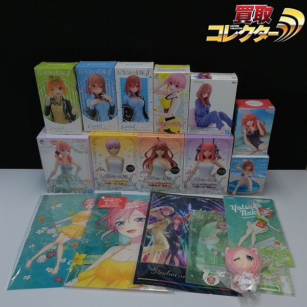 五等分の花嫁 一番くじ 映画 五つ子ゲームファイナル B賞 中野二乃 SPM 中野五月 花嫁Ver. Corefulフィギュア 中野三玖 制服Ver. 他