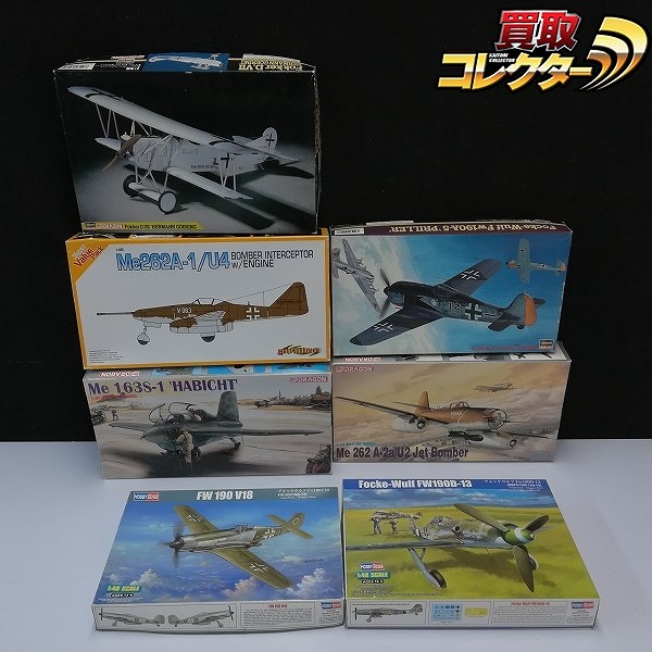 ハセガワ 1/48 フォッケウルフ Fw190A-5 プリラー ホビーボス 1/48 Fw190D-13 ドラゴン 1/48 Me262A-2a/U2 他