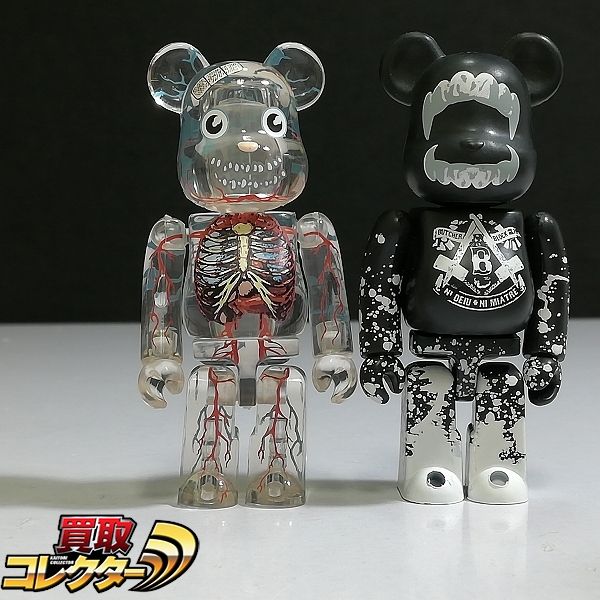 100% ベアブリック ハロウィン 2008 DR.ROMANELLI & BUTCHER BLOCK 2体セット