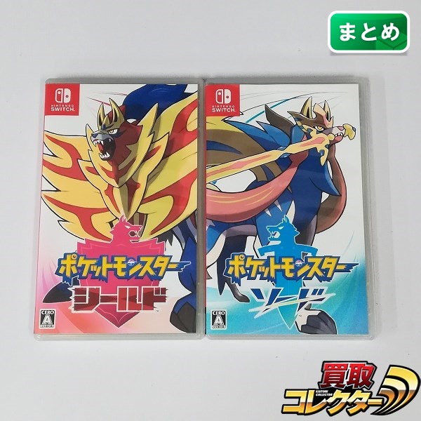 Nintendo Switch ソフト ポケットモンスター ソード シールド 計2点