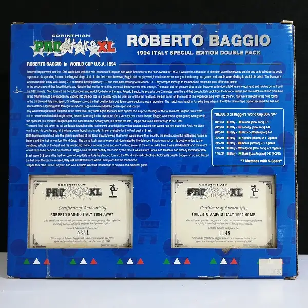 買取】コリンシアン プロスターズ XL ロベルト・バッジョ 1994イタリア