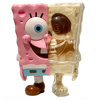 SECRET BASE シークレットベース SPONGEBOB X-RAY FULL COLOR PINK Ver. / スポンジボブ