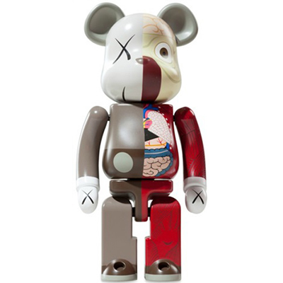 BE@BRICK 400% OriginalFake KAWS OF COMPANION カウズ 人体模型 赤