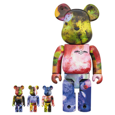 BE@RBRICK PUSHEAD 3 different colors 100％ & 400％ 4 PC SET / ベアブリック