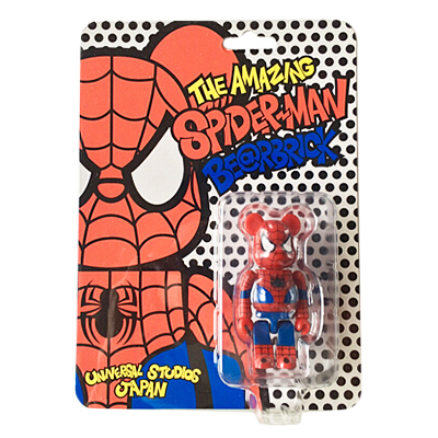 USJ限定 メディコム・トイ BE@RBRICK ベアブリック 100％ SPIDER-MAN スパイダーマン