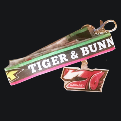 当選品 パチスロ TIGER & BUNNY オリジナルストラップ＆絵柄キーホルダー