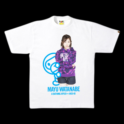 A BATHING APE × AKB48 TEE 渡辺麻友