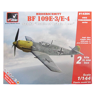 Armory アモリー 1/144 メッサーシュミットBf109E-3/4 バトル・オブ・ブリテン・エース 2キット入り