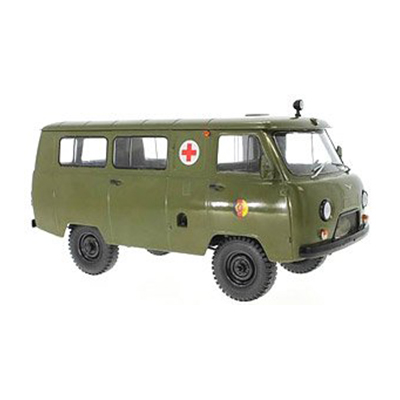 京商 Premium ClassiXXs 1/18 UAZ 452A 救急車 3962 NVA オリーブグリーン